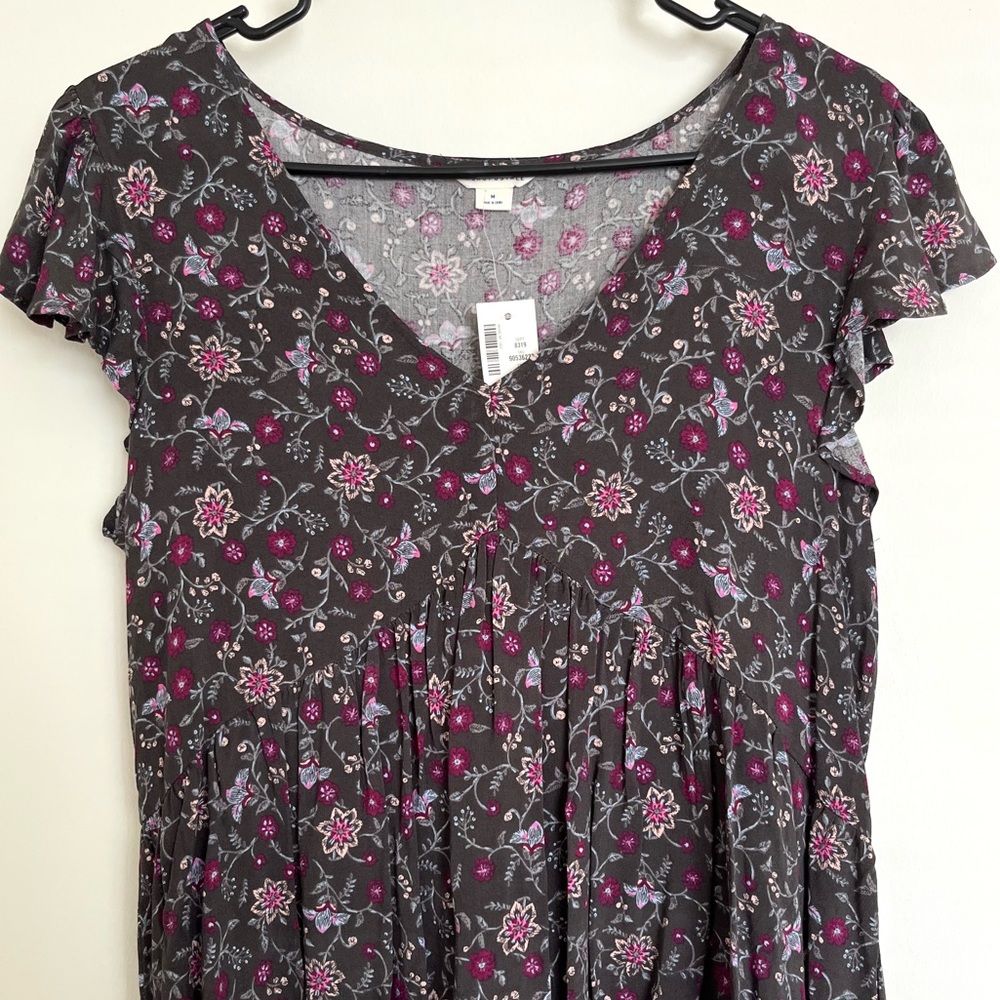 Aeropostale Babydoll Floral Top Medium